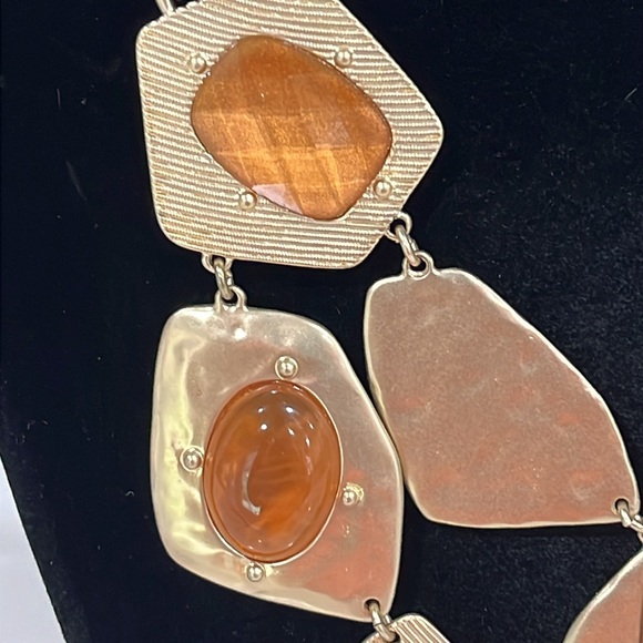 Adorable Gold Plated Statement Necklace with Beads - Picture 2 of 8